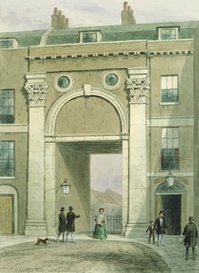 Tor zum Fluss, Essex Street, 1857 von Thomas Hosmer Shepherd