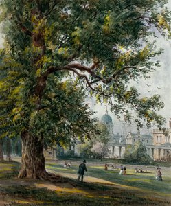 Greenwich Hospital vom Park aus, Juni 1855