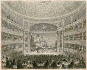 Innenansicht des Drury Lane Theaters, London von Thomas Hosmer Shepherd