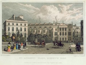 St. Andrews Place, Regents Park, 1828 von Thomas Hosmer Shepherd