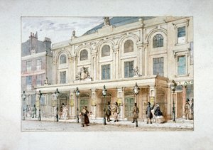 Surrey Theatre und Surrey Coffee House an der Blackfriars Road, Southwark, London von Thomas Hosmer Shepherd