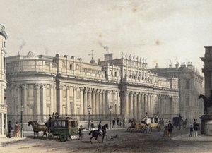 Die Bank von England (lithographiert von Louis-Jules Arnout, 1854)