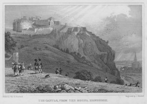 Die Burg, vom Mound, Edinburgh