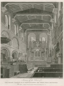 Die Prioratskirche St. Bartholomäus der Große, West Smithfield von Thomas Hosmer Shepherd