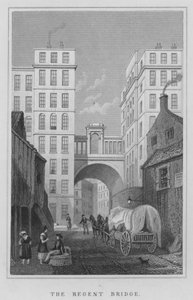 Die Regent-Brücke (Gravur) von Thomas Hosmer Shepherd