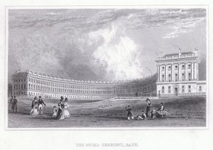 The Royal Crescent, Bath von Thomas Hosmer Shepherd