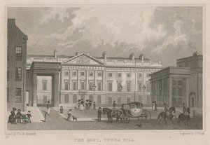 Die königliche Münze, Tower Hill, London von Thomas Hosmer Shepherd