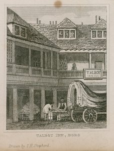 Das Tabard Inn, Southwark von Thomas Hosmer Shepherd