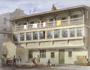 Das Weiße Bären Gasthaus in Piccadilly, Westminster, London, 1856 von Thomas Hosmer Shepherd