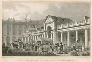 Die nordwestliche Fassade des neuen Covent Garden Market, London