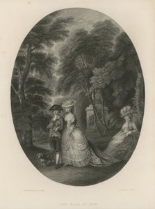 Der Spaziergang in Kew, London von Thomas Hosmer Shepherd