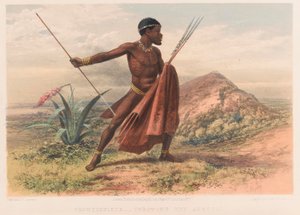 Xhosa-Krieger, 8. Kap-Frontier-Krieg von Thomas J. (after) Lucas