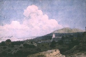Die Ruinen der Villa des Maecenas und die Villa d