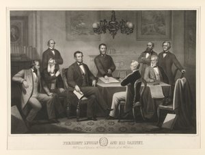 Präsident Lincoln und sein Kabinett von Thomas Kelly