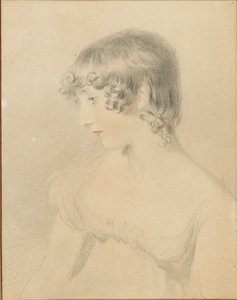 Büste von Susan Bloxam, im Profil nach links gedreht, 1818 von Thomas Lawrence