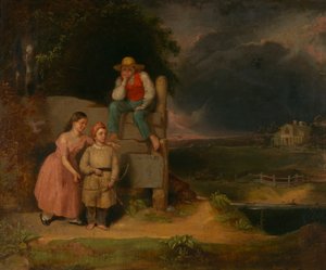 Kinder im Sturm, ca. 1830