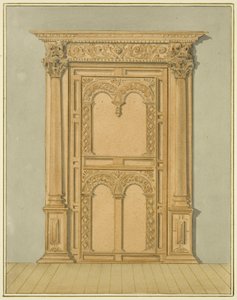 Geschnitztes Eichenportal, 6 Redcliffe Street von Thomas Leeson the Elder Rowbotham