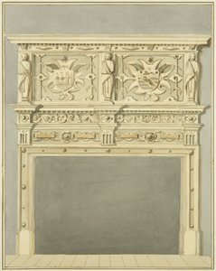 Kamin bei Mr. Charles Thomas von Thomas Leeson the Elder Rowbotham