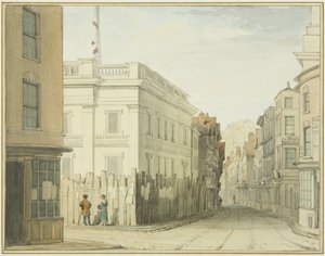 Blick hinunter zur Broad Street mit dem neuen Rathaus von Thomas Leeson the Elder Rowbotham