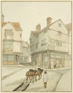 Die Ecke von Castle Green von Thomas Leeson the Elder Rowbotham