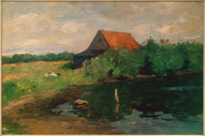 Haus mit rotem Dach