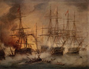 Die Schlacht von Navarino, 20. Oktober 1827