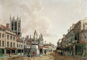 Der Marktplatz, Hull, Blick nach Norden von Thomas Malton Jnr.