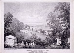 Gesamtansicht von Hampstead, London, 1822