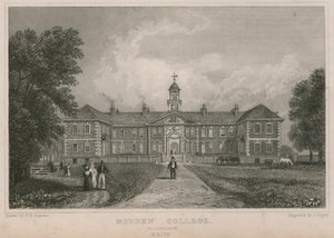 Gesamtansicht des Morden College von Thomas Mann Baynes