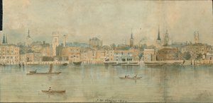 Panorama der Nordseite der Themse, in 13 Teilen