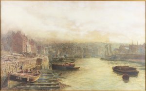 River Wear, Nordufer Blick nach Westen vom Zollhaus von Thomas Marie Madawaska Hemy