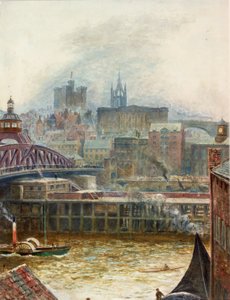 Blick auf Newcastle von Gateshead