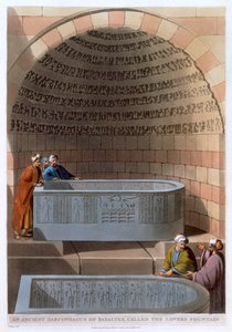 Ein antiker Sarkophag aus Basalt, genannt der Liebesbrunnen, 1802