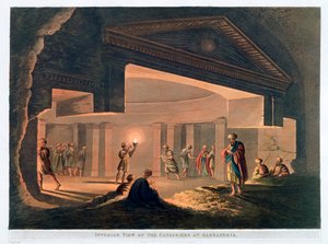 Innenansicht der Katakomben von Alexandria, Ägypten, 1802