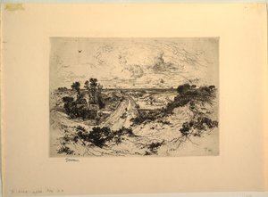 Eine Straße nahe dem Meer, Easthampton, New York