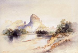 Castle Butte, Green River, Wyoming, 1894 von Thomas Moran