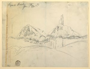 Zeichnung, Lizard Head, Colorado