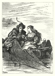 Ein Tagtraum am Rhein (Gravur) von Thomas Morten
