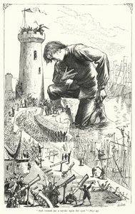 Illustration zu Gullivers Reisen von Jonathan Swift von Thomas Morten