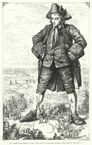 Illustration für Gullivers Reisen von Jonathan Swift (Stich) von Thomas Morten