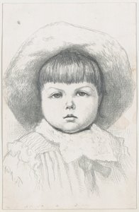 Porträt eines Kindes Cyril Nast, nach 1879