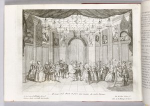 "Il vous rend chaste et pure aux mains de votre Epoux", Illustration aus "Die Hochzeit des Figaro" von Pierre Augustin Caron de Beaumarchais, 1784