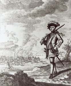 Kapitän Henry Morgan bei der Plünderung von Panama im Jahr 1671, ca. 1734 von Thomas Nicholls