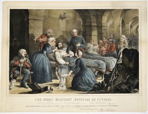 Das große Militärkrankenhaus in Scutari, gedruckt von Stannard und Dixon, 24. Februar 1855