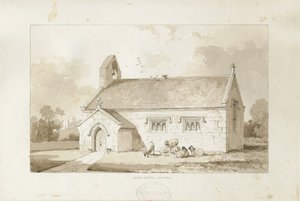 Eccleshall - Cotes Heath Chapel: Sepia-Waschzeichnung, undatiert [1817-1845]