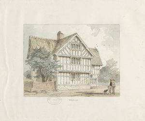 Madeley - Altes Haus: Aquarell