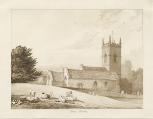 Penn Church: Sepia-Zeichnung