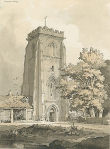 Ranton Abbey [Priory]: Feder- und Waschzeichnung, undatiert [?1838] von Thomas Peploe Wood