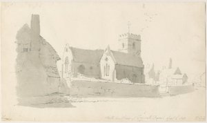 Trysull Kirche, 2. Sep 1837 von Thomas Peploe Wood