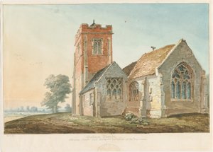 Wichnor Kirche: Aquarell von Thomas Peploe Wood
